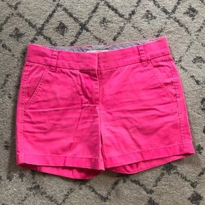 Jcrew hot pink shorts
